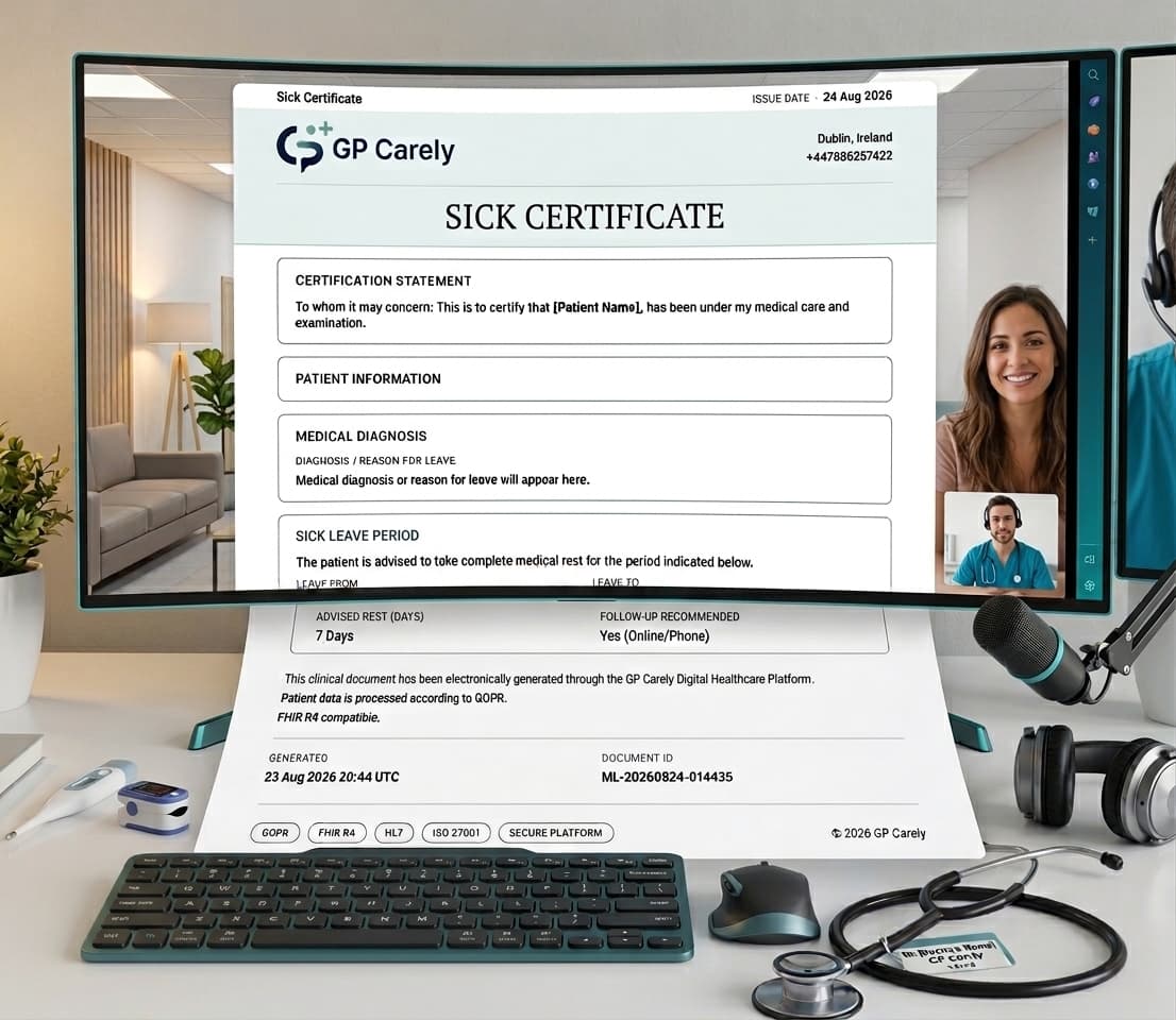 Sick Certificate Online